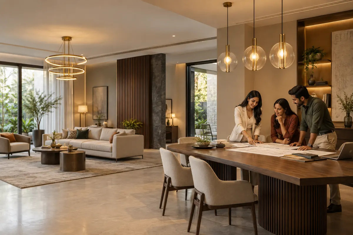 Lydia lighting consultation in a modern home
